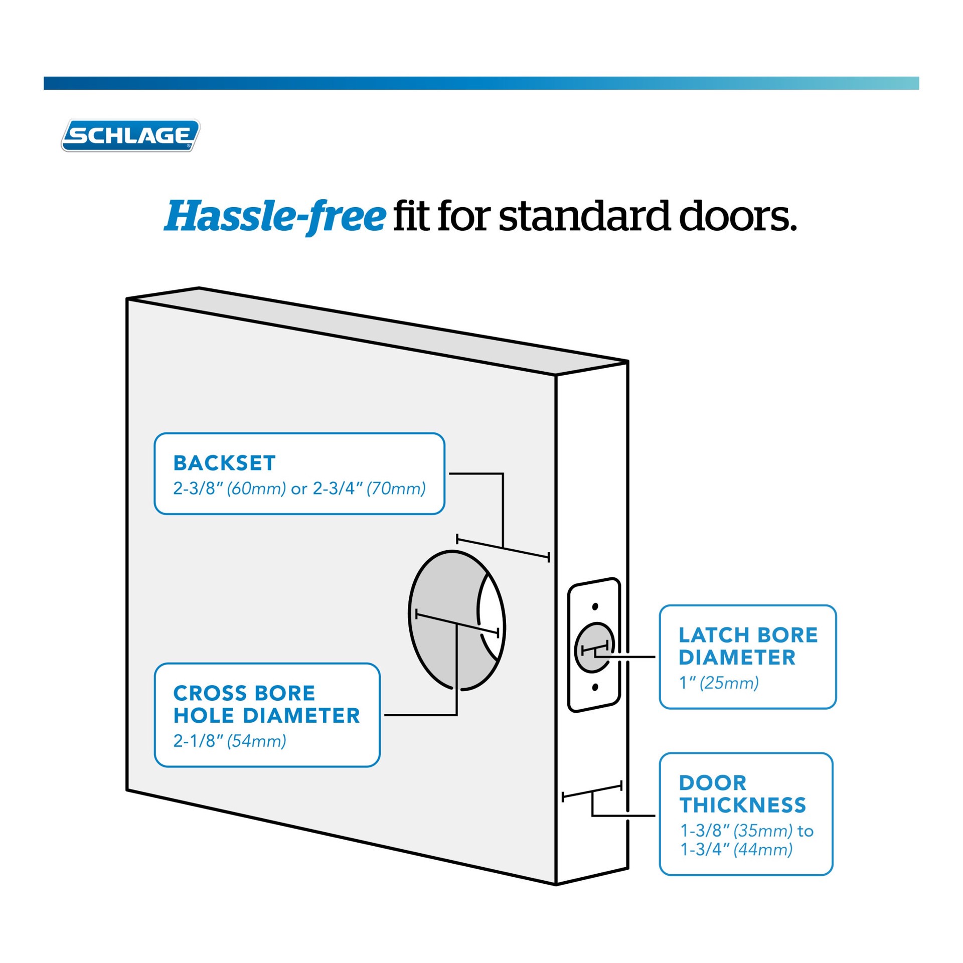 slide 6 of 6, Schlage Siena Matte Black Exterior Keyed Entry Door Knob, 1 ct