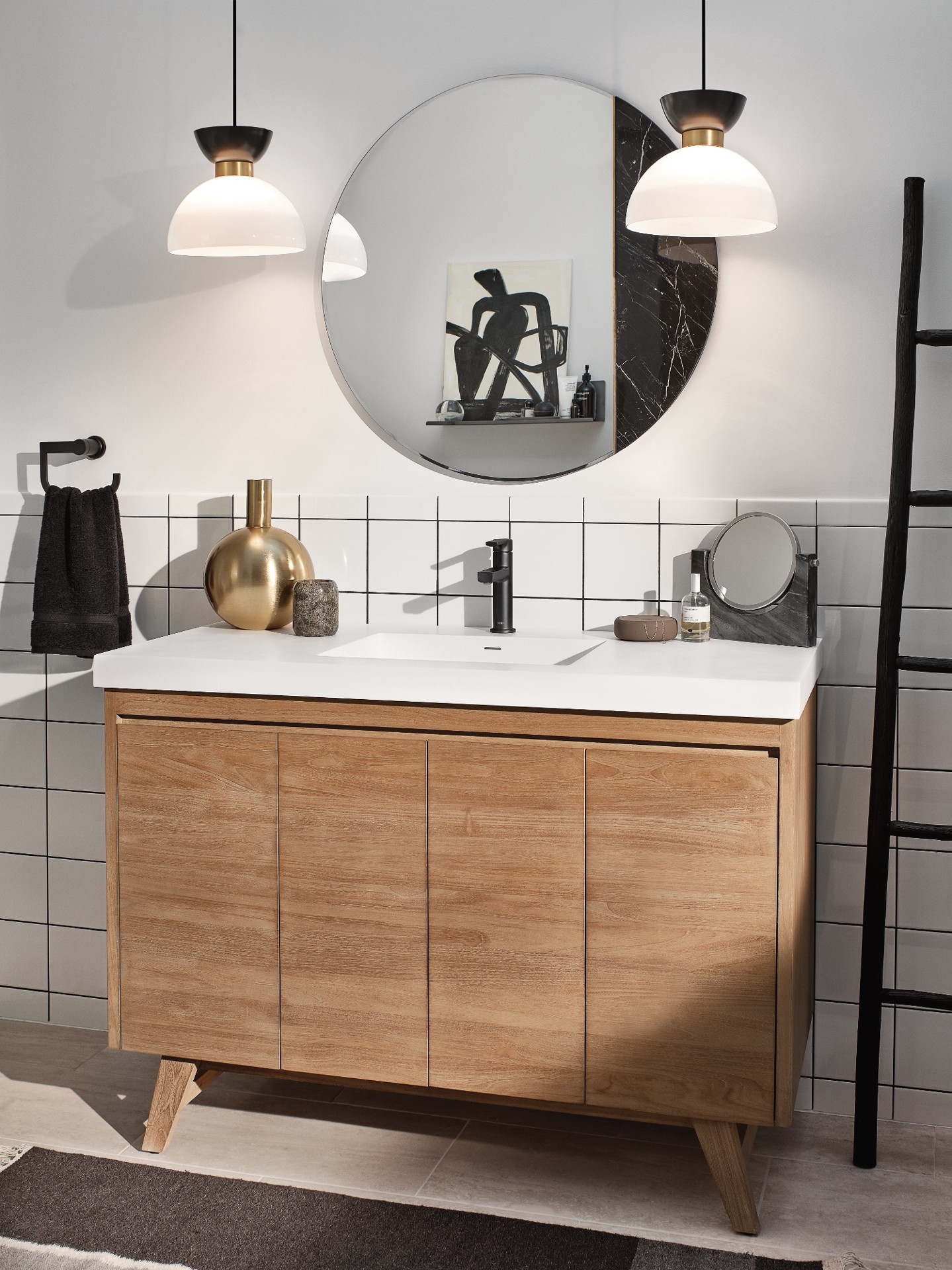 slide 2 of 6, Moen Rinza Matte Black Towel Ring, 1 ct