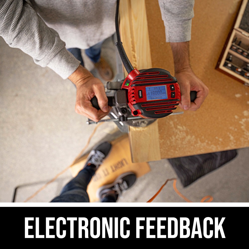 slide 5 of 6, SKIL 1/4-in and 1/2-in 14 -Amp 2.5 -HP Variable Speed Combo Fixed/Plunge Router, 1 ct