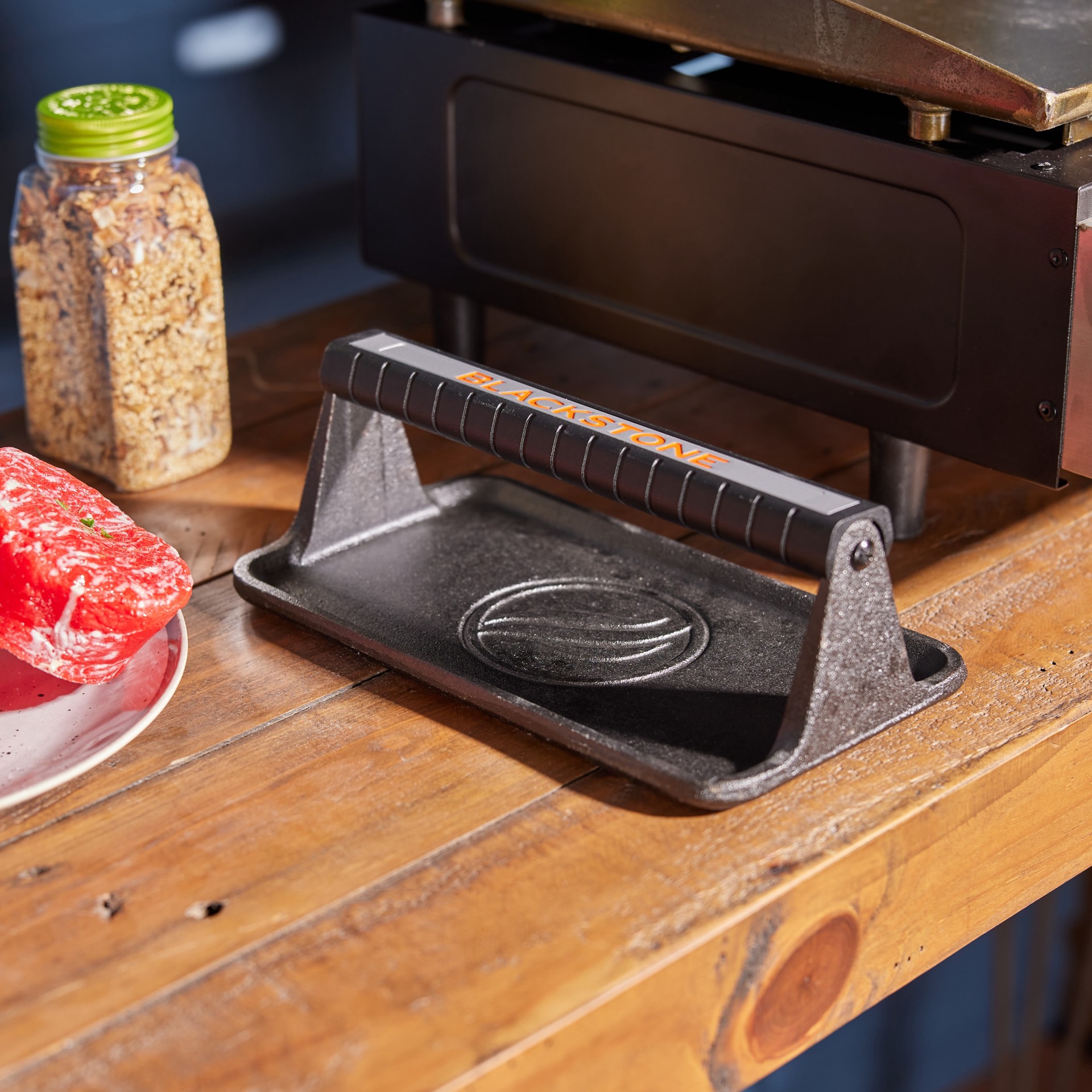 slide 2 of 6, Blackstone Culinary Griddle Press Cast iron Griddle press, 1 ct