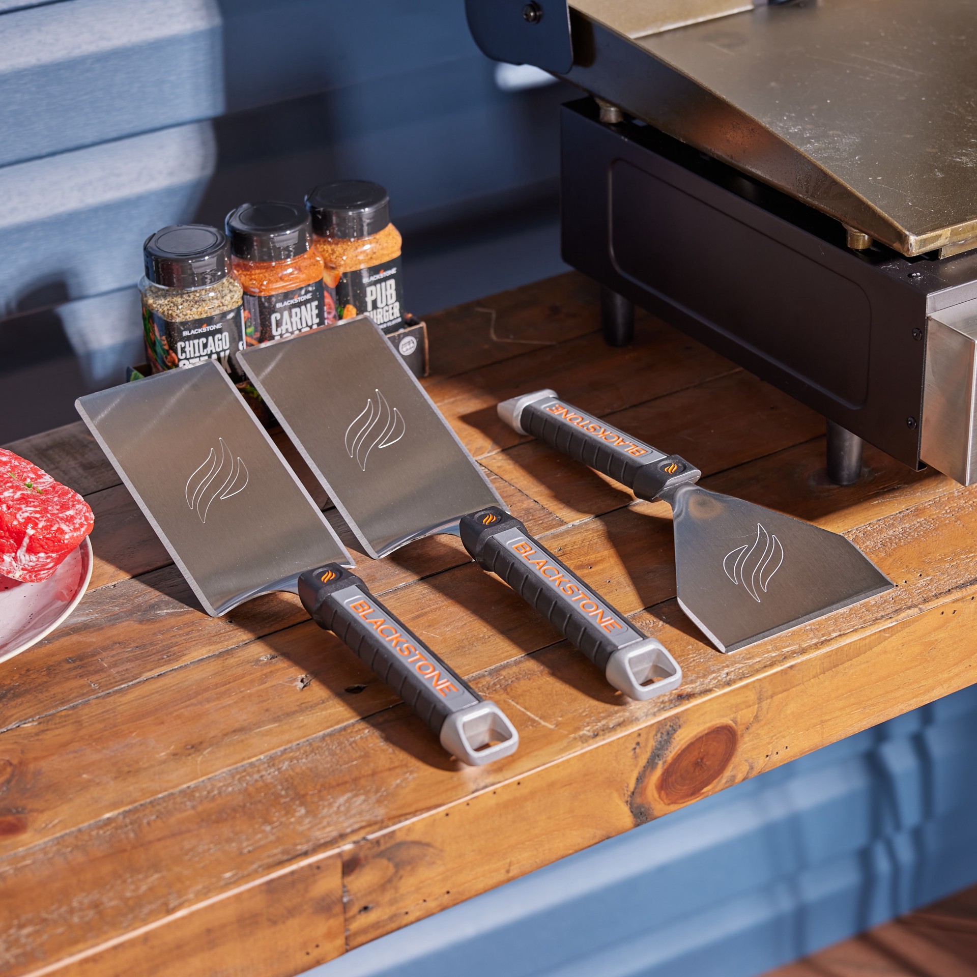 slide 2 of 6, Blackstone Culinary 3 -Piece Stainless steel Spatula, 1 ct