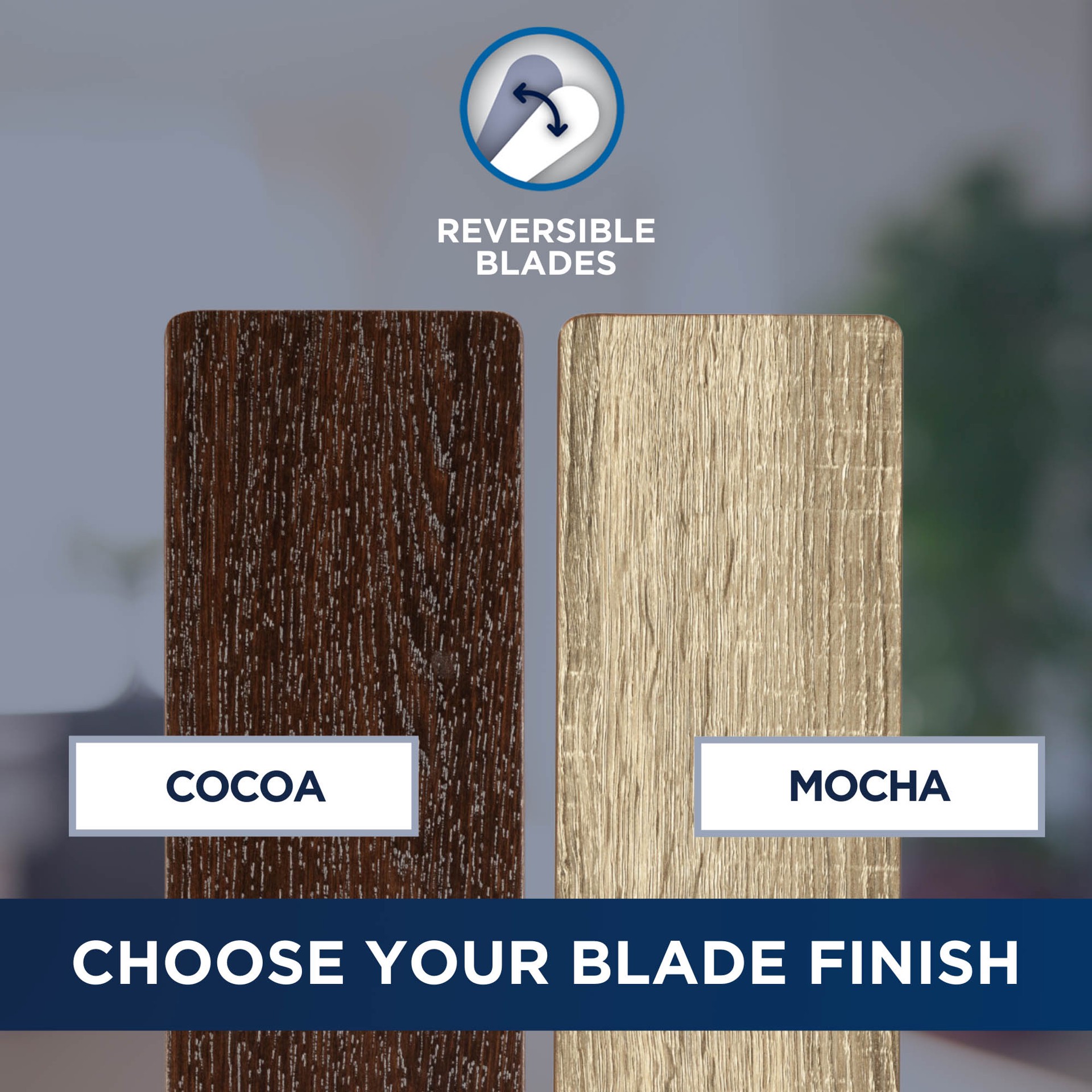 slide 6 of 6, Harbor Breeze Vue 44-in Matte black with Mocha/cocoa Blades Ceiling Fan With Light 3 -Blade, 1 ct