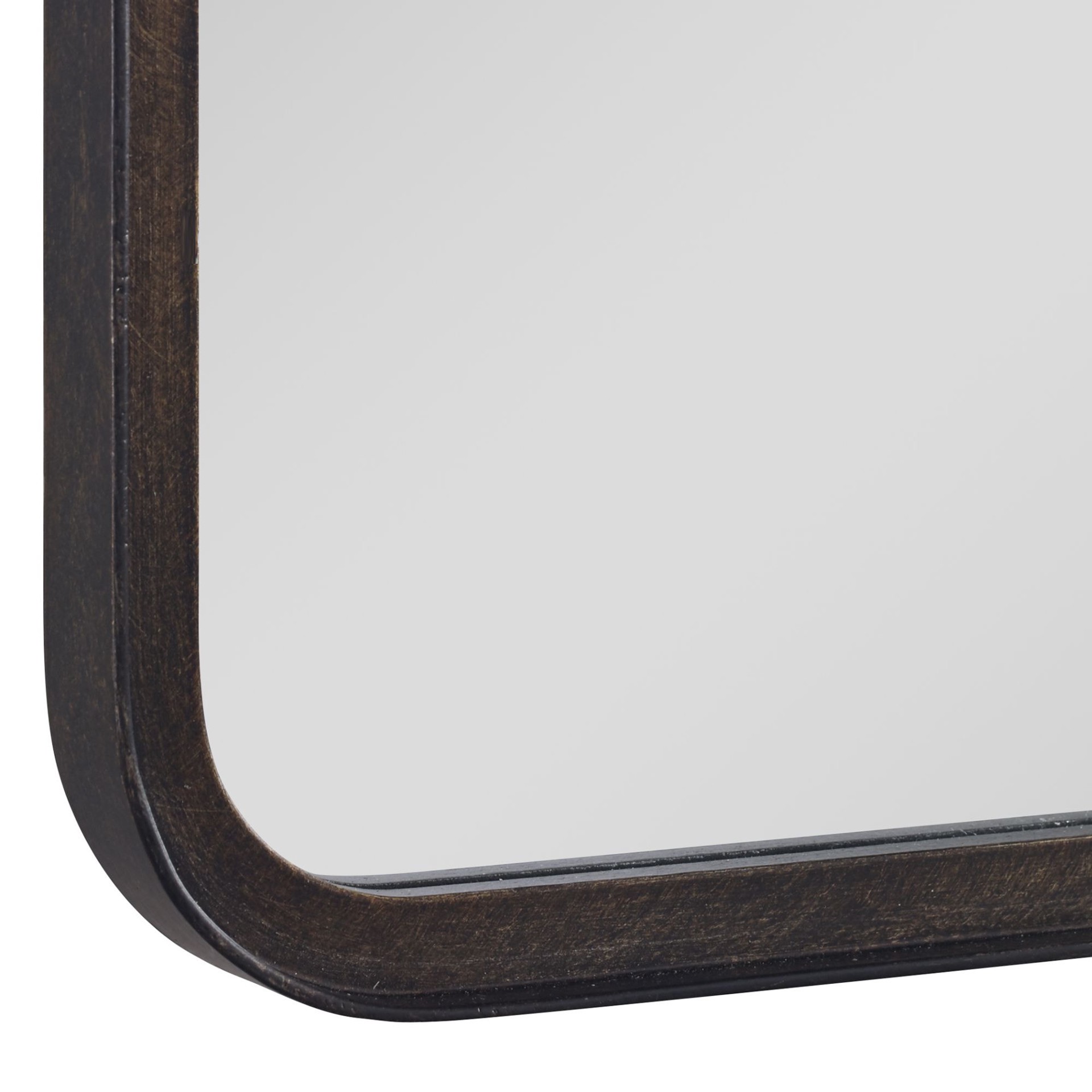 slide 5 of 6, allen + roth 30-in W x 40.0-in H Rectangle Dark Bronze Framed Wall Mirror, 1 ct