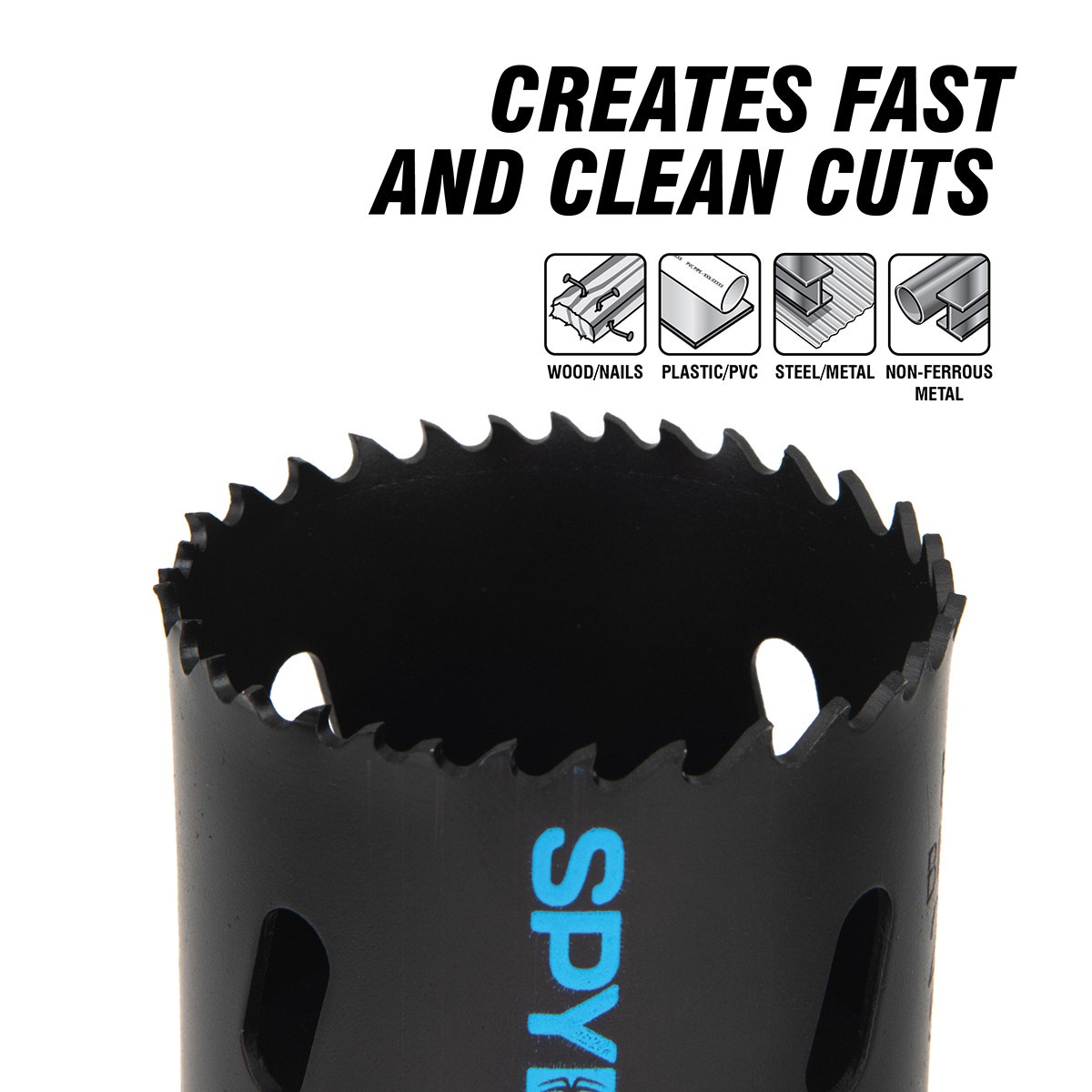 slide 4 of 6, Spyder 2-3/8-in Bi-Metal Non-Arbored Hole Saw, 1 ct
