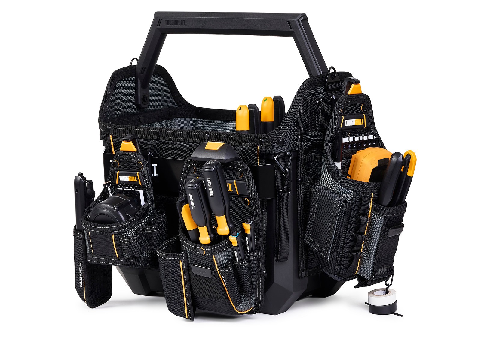 slide 6 of 6, TOUGHBUILT Large Black Polyester 16-in W x 11.02-in D x 13.78-in L Tool tote, 1 ct
