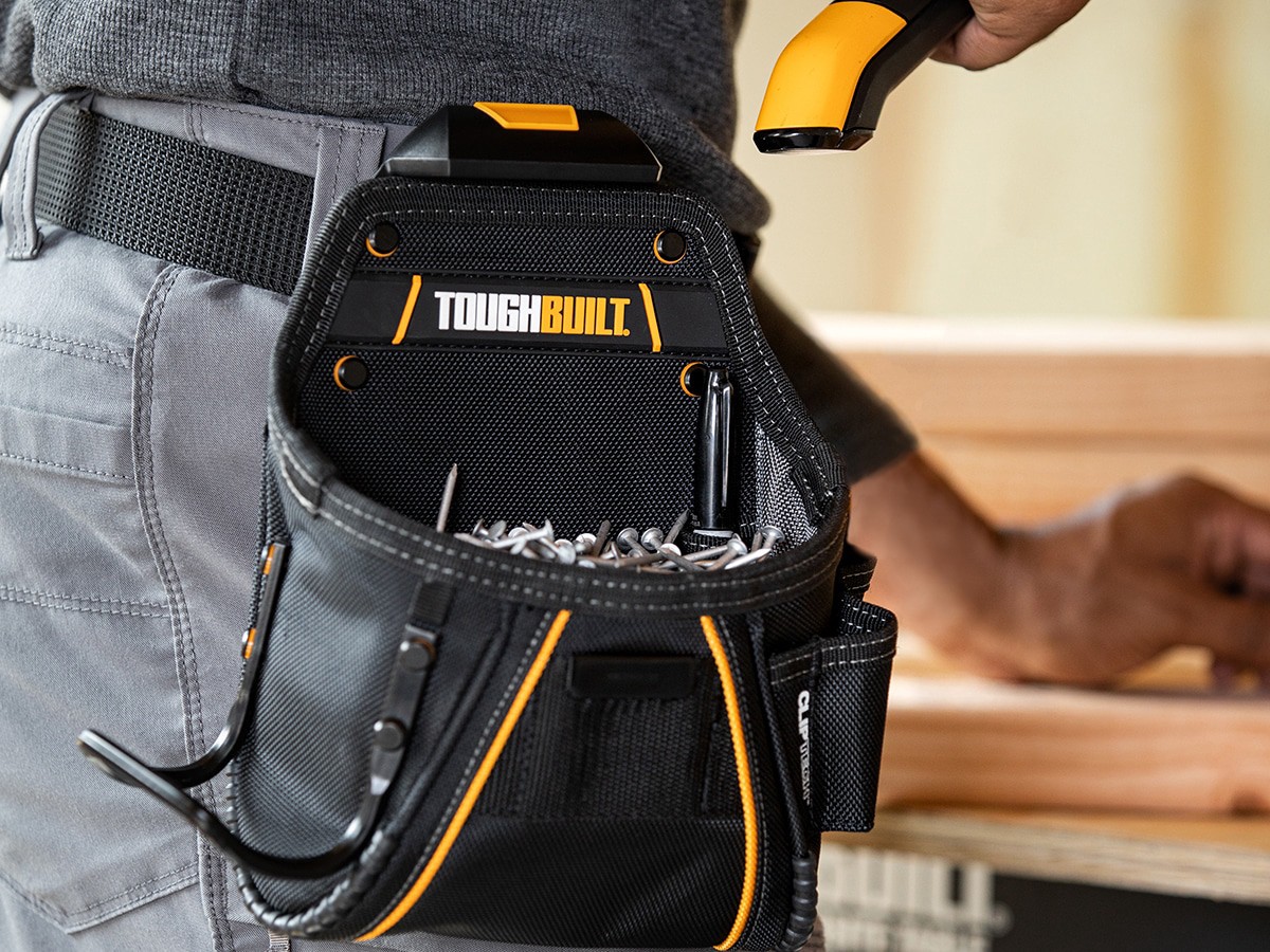 slide 2 of 6, TOUGHBUILT Tradesman Pouch + Hammer Loop Polyester General construction Tool Pouch, 1 ct