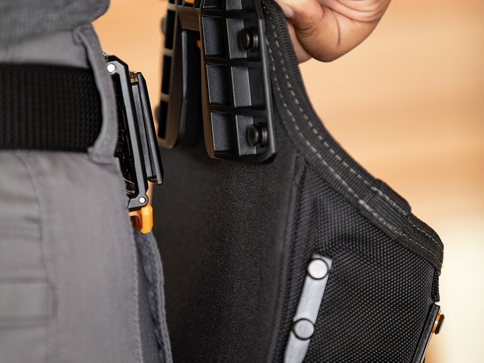 slide 4 of 6, TOUGHBUILT Tradesman Pouch + Hammer Loop Polyester General construction Tool Pouch, 1 ct