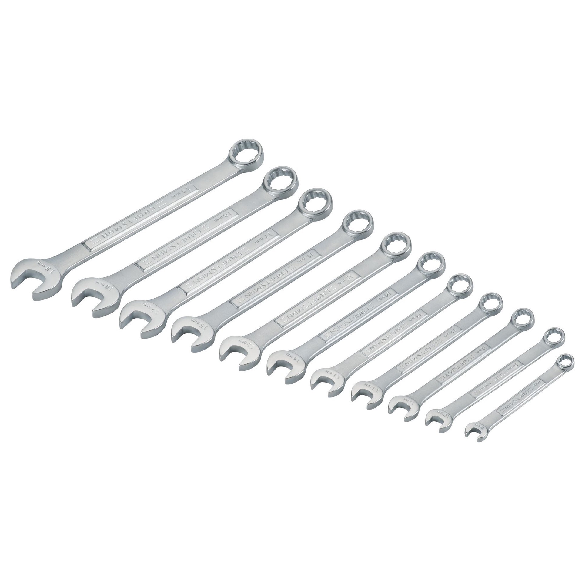 slide 2 of 6, CRAFTSMAN 11 -Piece Set 12-point Metric Standard Combination Wrench (no case), 1 ct