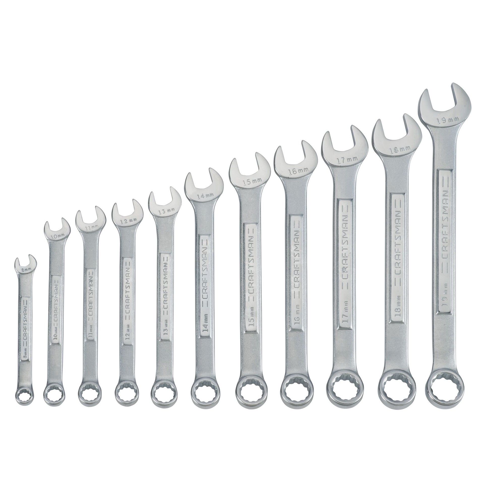 slide 1 of 6, CRAFTSMAN 11 -Piece Set 12-point Metric Standard Combination Wrench (no case), 1 ct