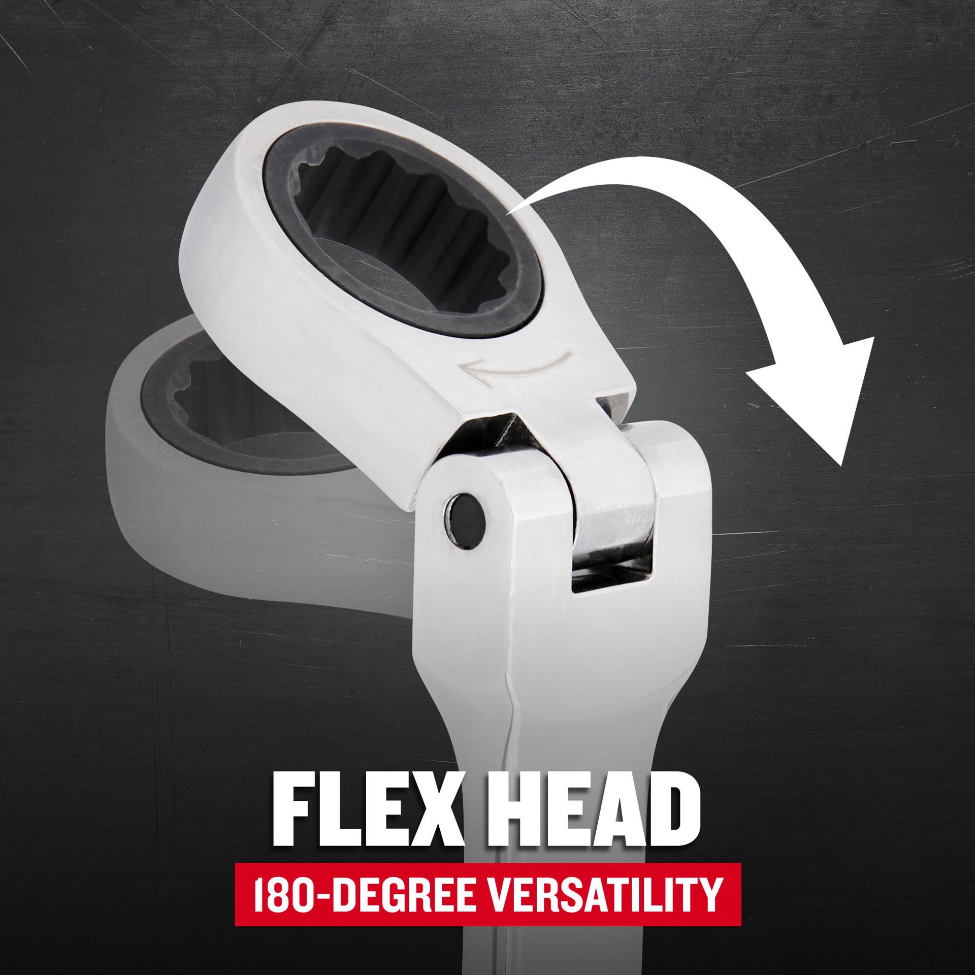 slide 6 of 6, CRAFTSMAN 7 -Piece Set Standard (SAE) Flexible Head Ratchet Wrench, 1 ct