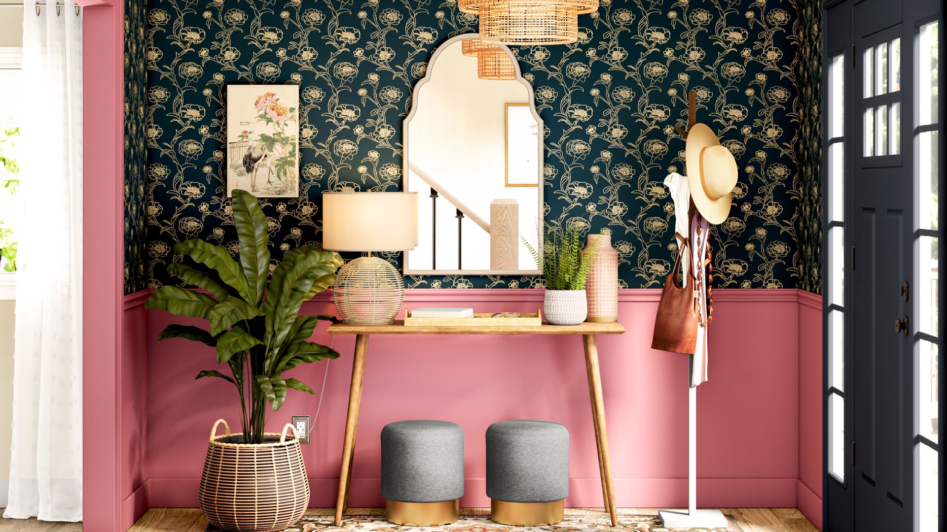 slide 4 of 6, Origin 21 Round 20.47-in W x 20.47-in L Multiple colors/finishes Polyrattan Indoor/Outdoor Planter, 1 ct