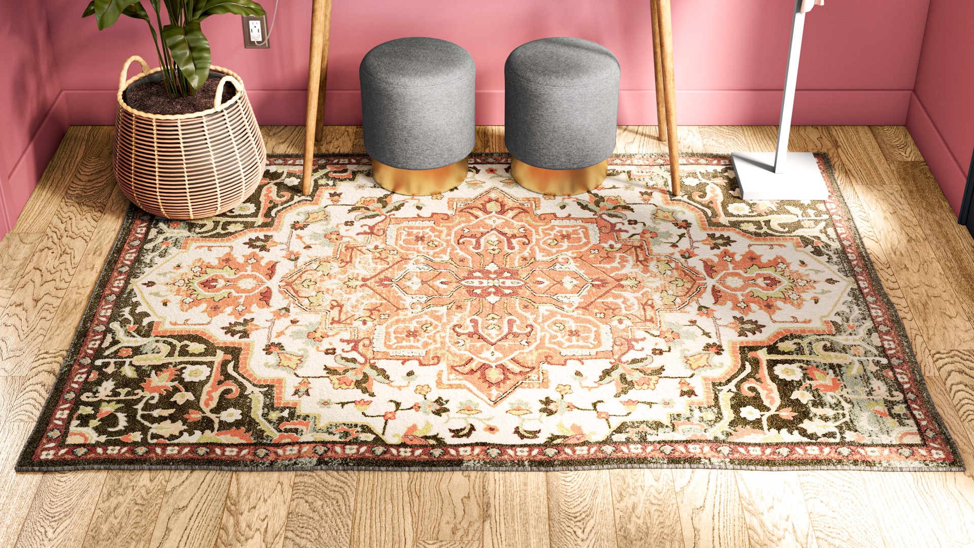 slide 6 of 6, Origin 21 Round 20.47-in W x 20.47-in L Multiple colors/finishes Polyrattan Indoor/Outdoor Planter, 1 ct