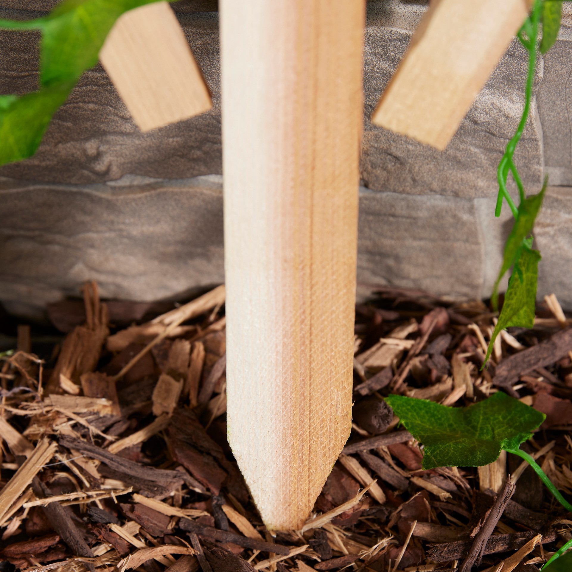 slide 3 of 6, Garden Architecture 29.5-in W x 37.5-in H Natural Cedar Fan Garden Trellis For Climbing Plants For Roses For Tomatoes, 1 ct