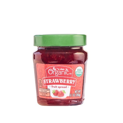 slide 1 of 1, organic fruit spread, strawberry, 9.1 oz