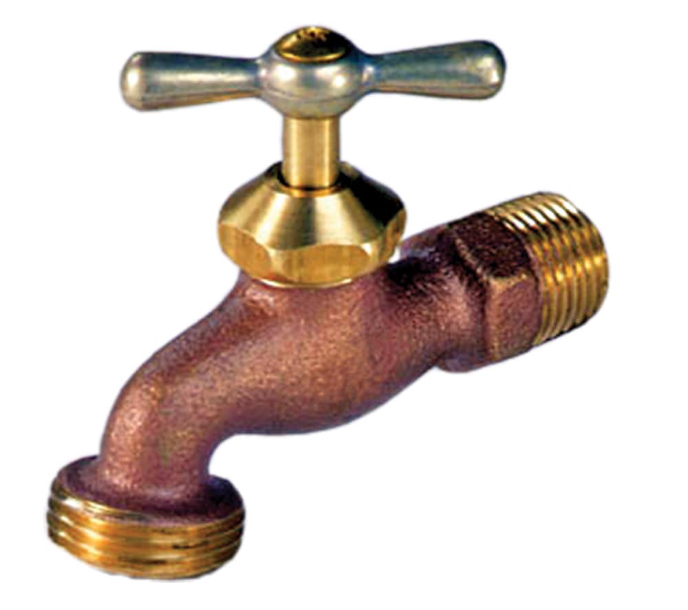 slide 1 of 1, AMERICAN VALVE Hose Bibb 3/4-in MNPT Brass Multi turn Hose bibb, 1 ct