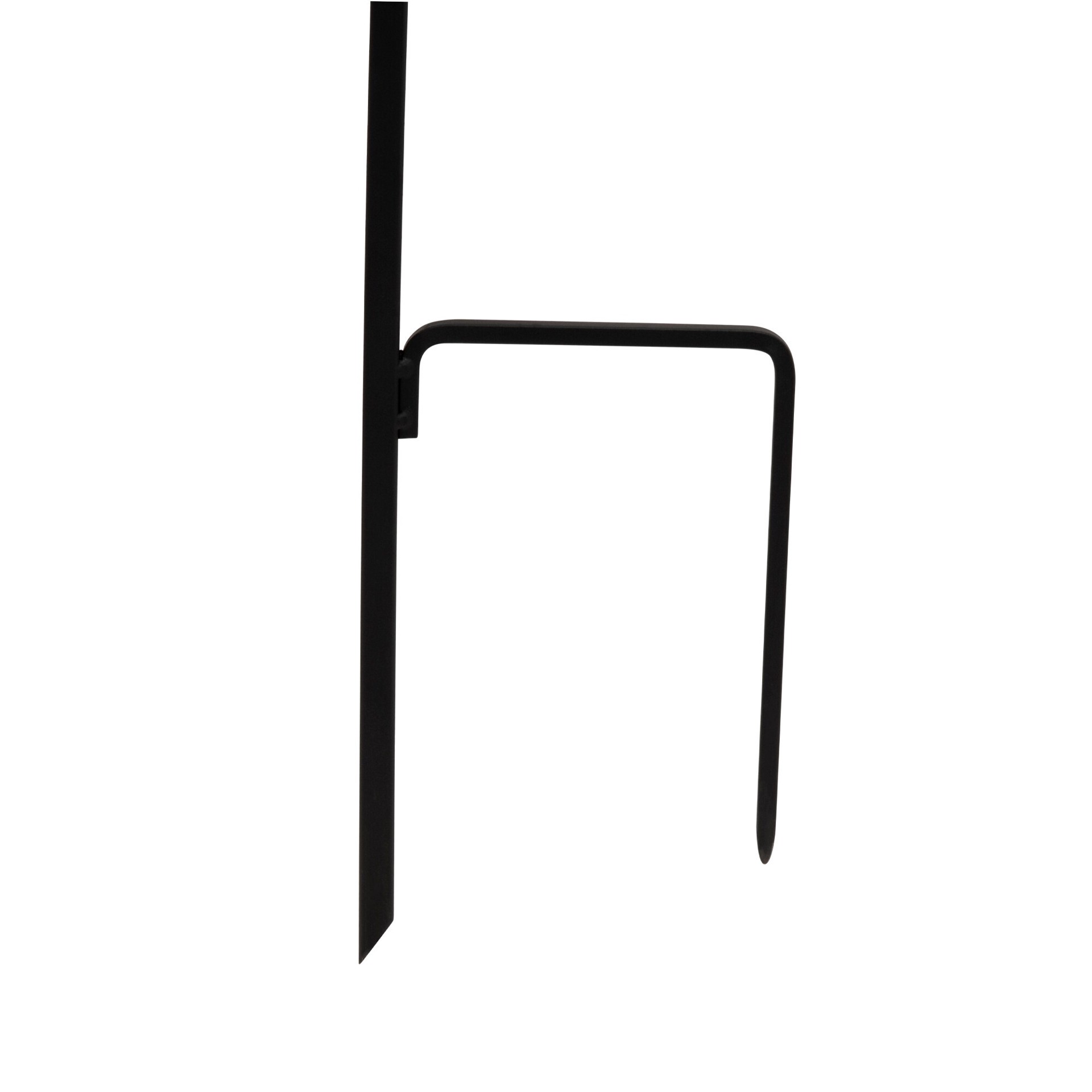 slide 3 of 4, Style Selections 64-in Premium Black Metal Traditional Shepherd's Hook, 1 ct