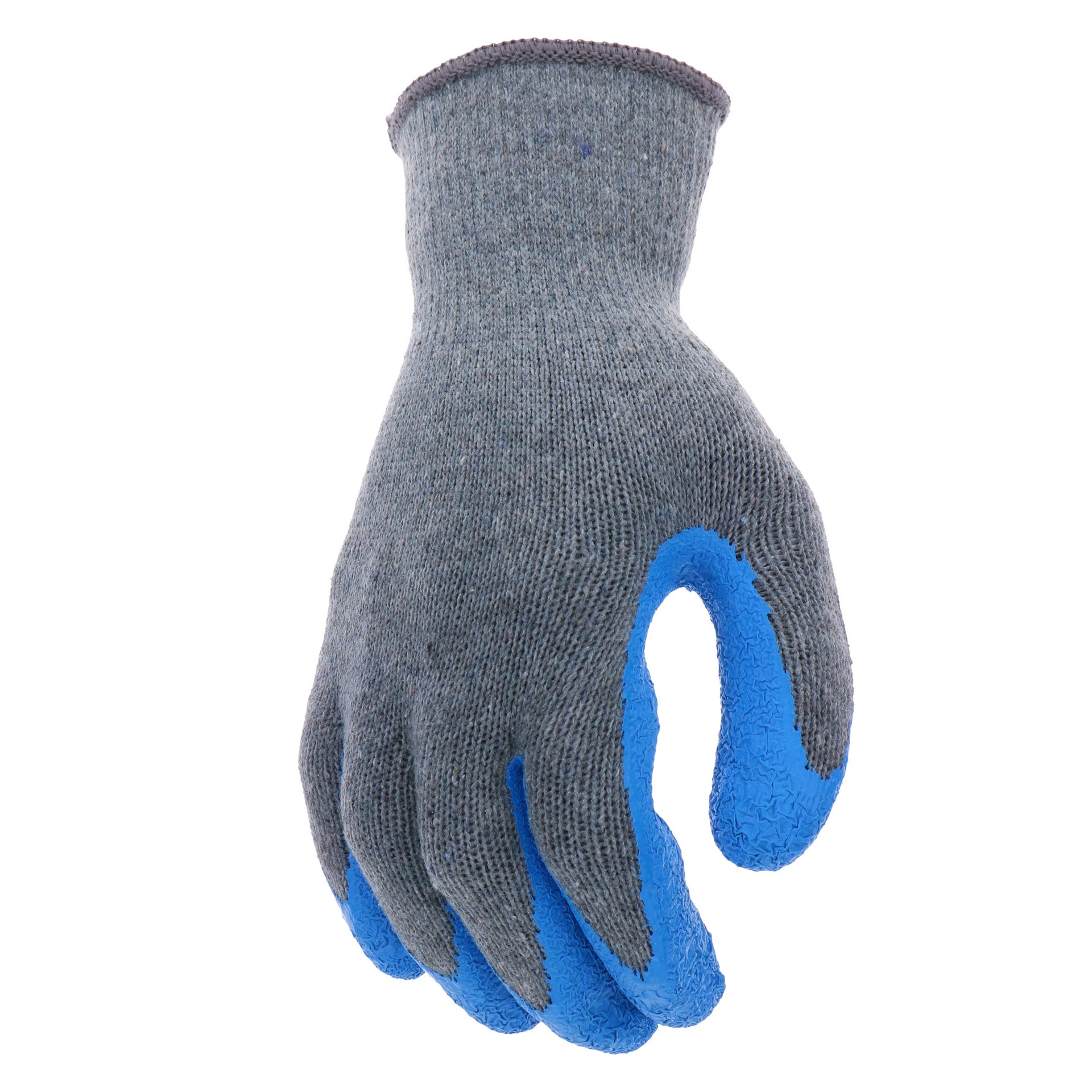 slide 2 of 6, Project Source Small/Medium Blue Latex dipped Poly/Cotton 1 -Pairs, 1 ct