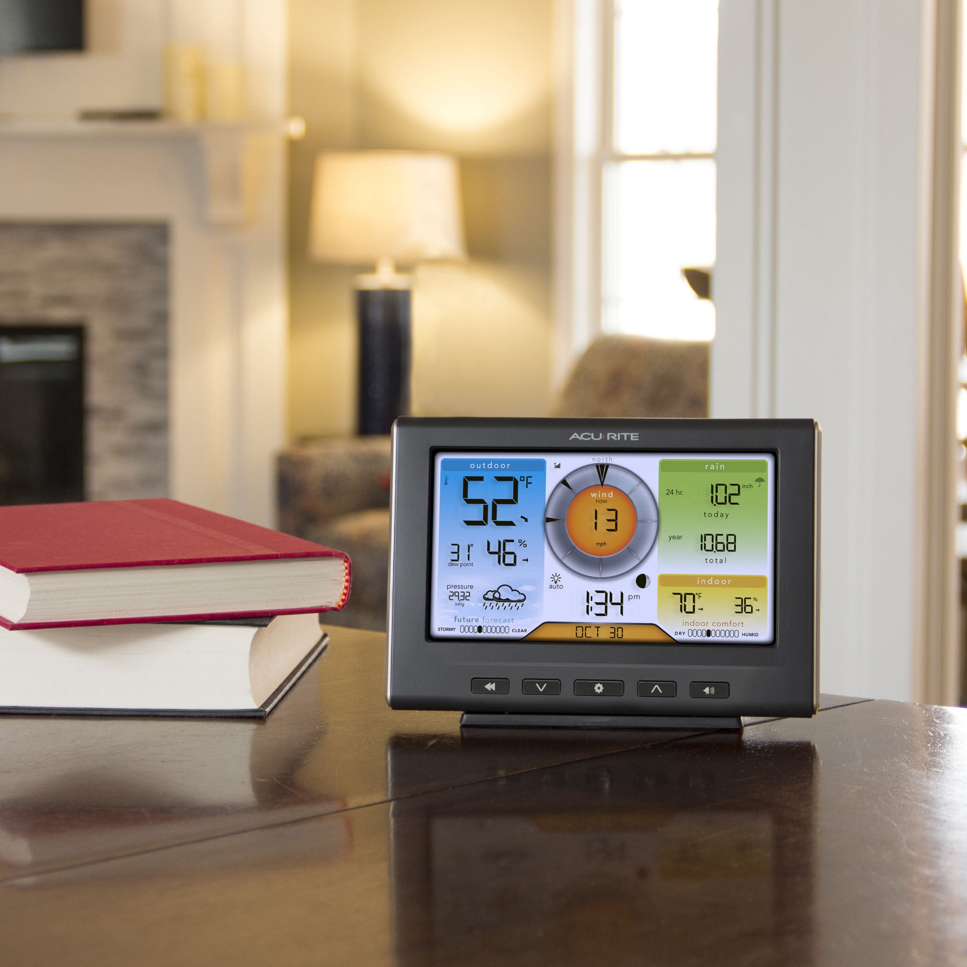 slide 4 of 6, AcuRite Digital Weather Station Wireless Outdoor Sensor with Temperature Rainfall Humidity, 1 ct