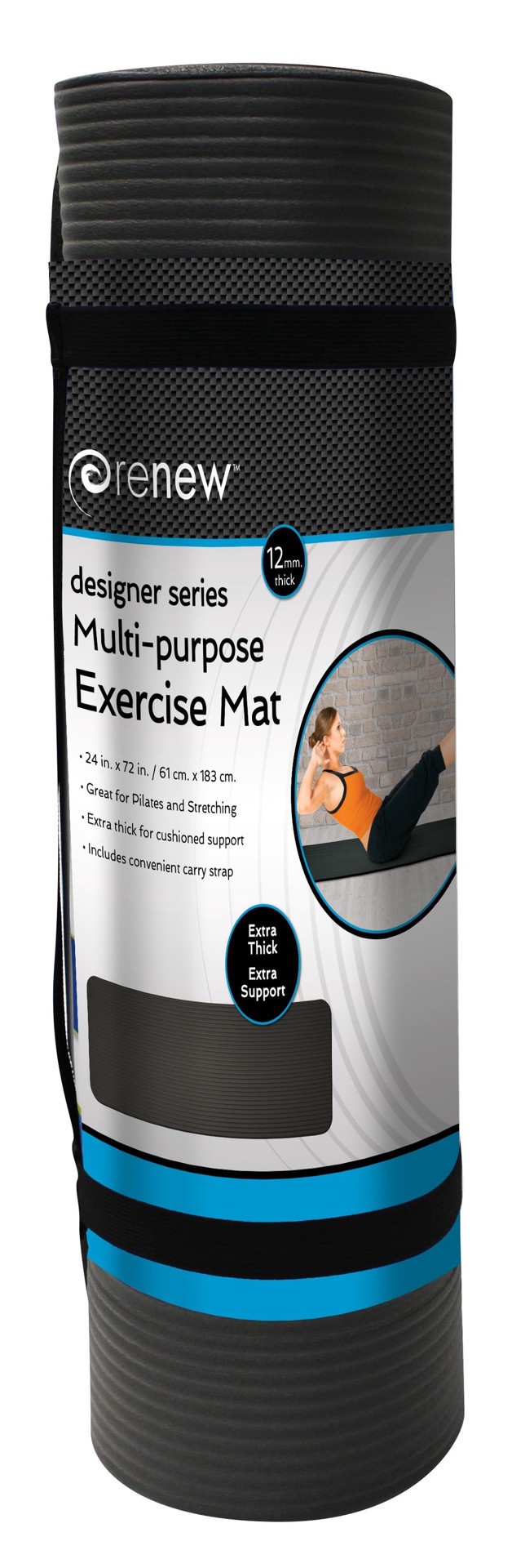 slide 2 of 6, 24-in W x 72-in L x 0.47-in T Loose lay Foam Gym Floor Roll ( ), 1 ct