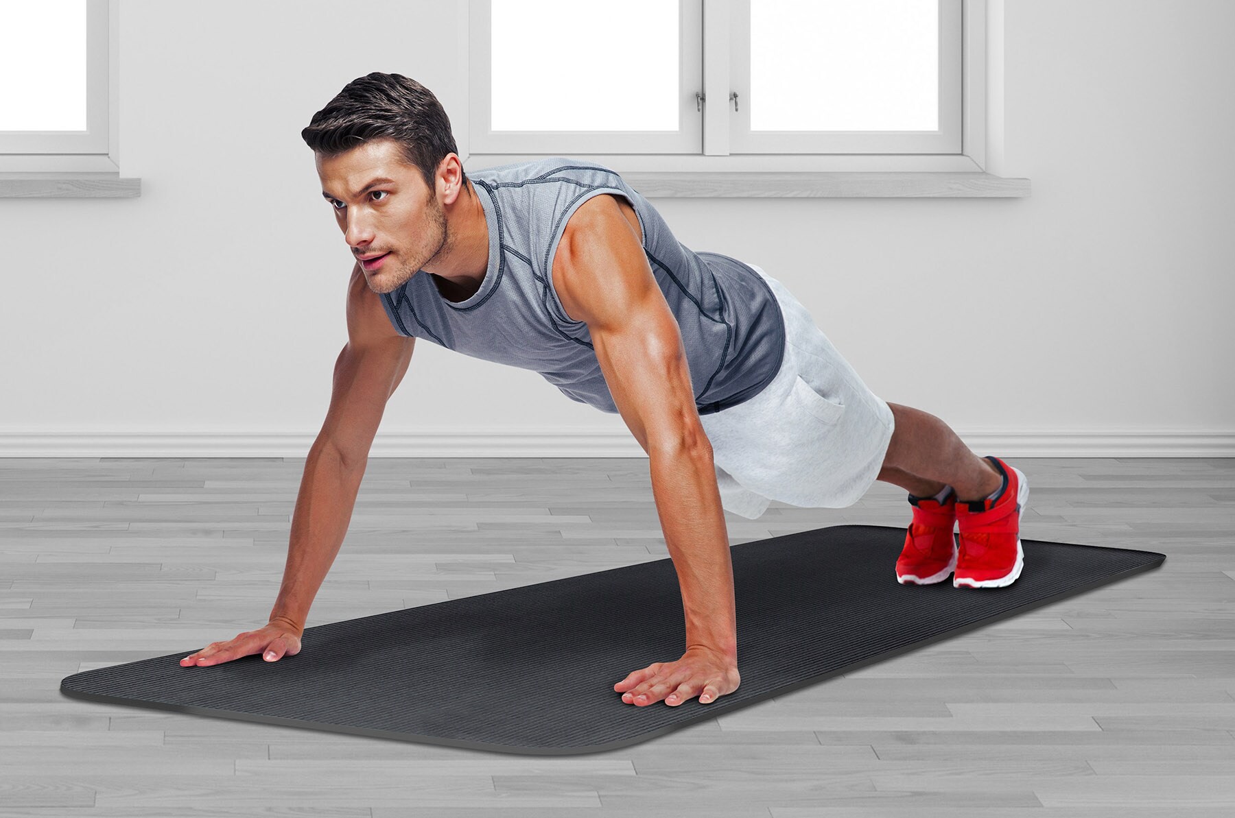 slide 3 of 6, 24-in W x 72-in L x 0.47-in T Loose lay Foam Gym Floor Roll ( ), 1 ct