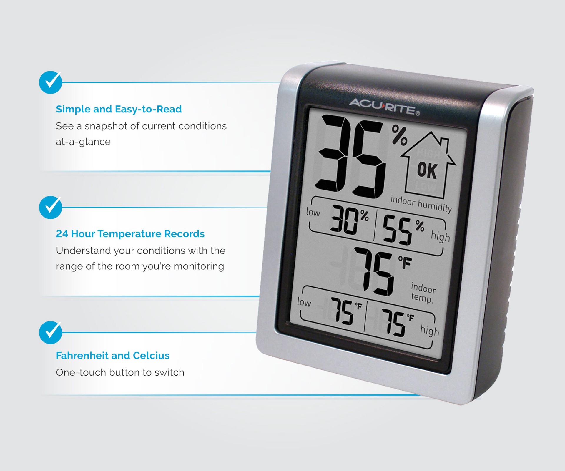 slide 3 of 6, AcuRite Digital Weather Station, 1 ct