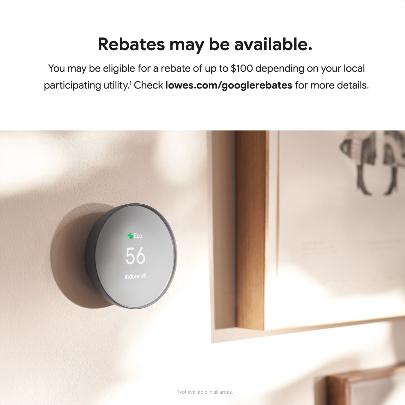 slide 5 of 6, Google Nest Thermostat with Wi-Fi Compatibility - Snow, 1 ct