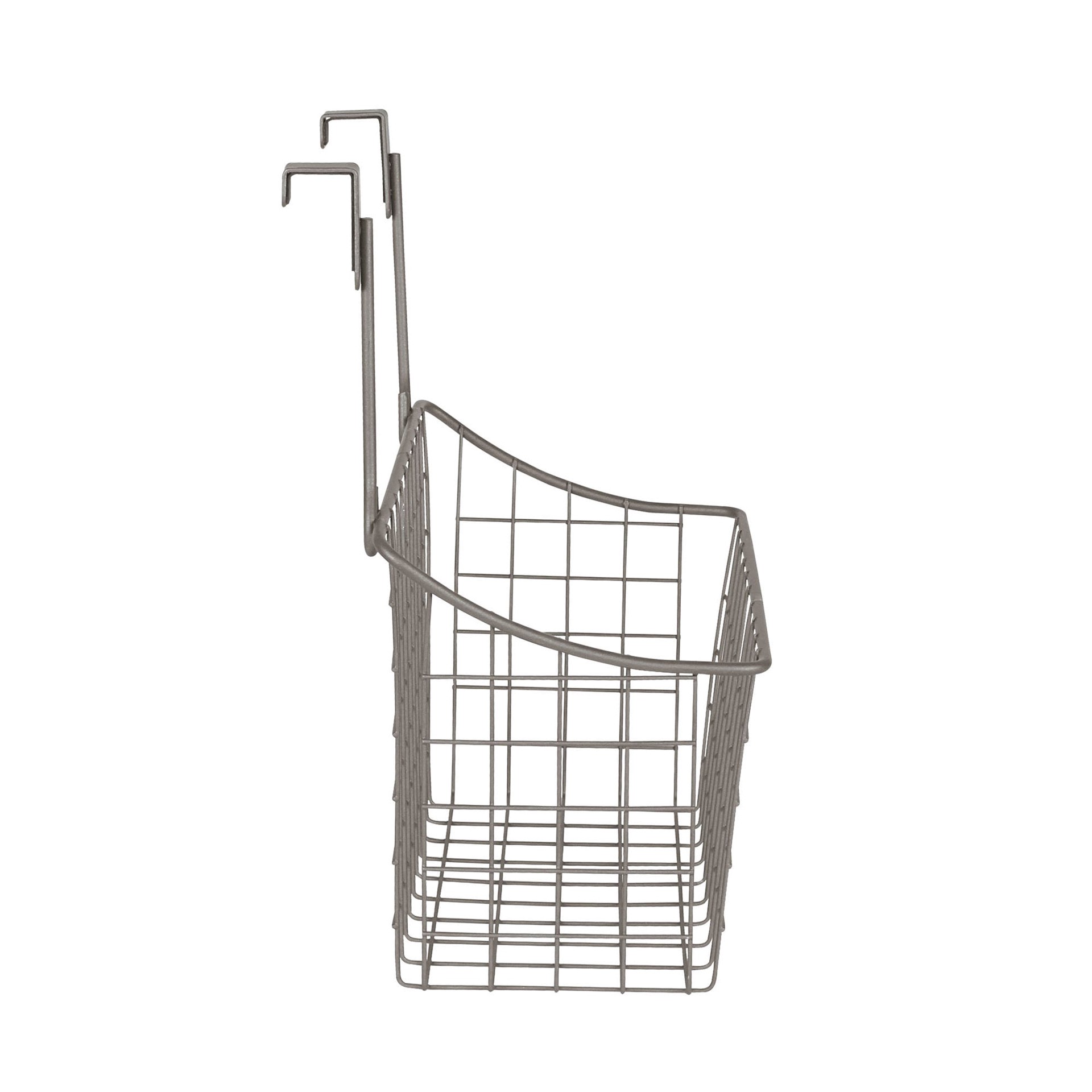 slide 3 of 6, Style Selections 8-in W x 12-in H x 10.25-in D 1 -Tier Over-the-cabinet Industrial Gray Metal Door organizer, 1 ct