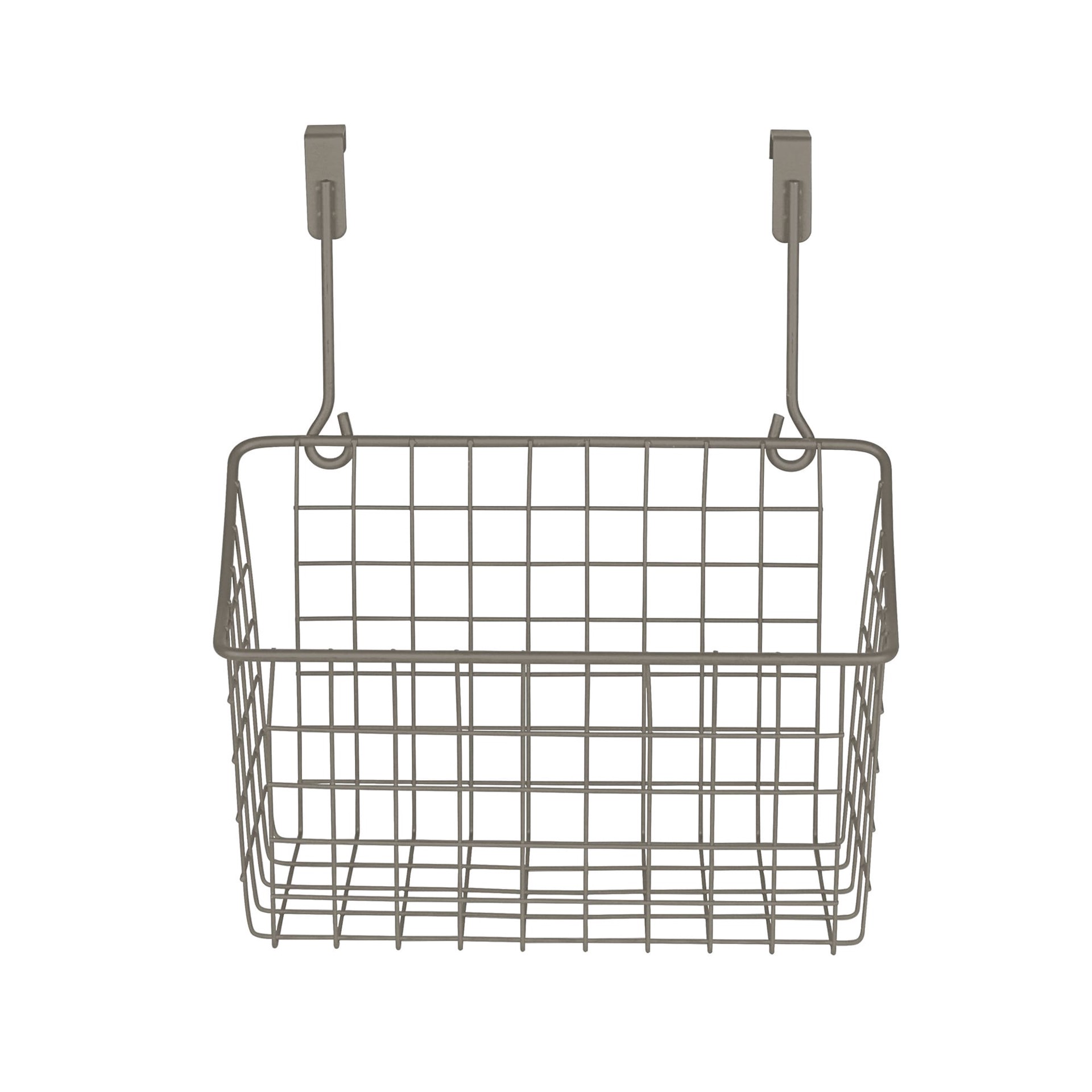 slide 1 of 6, Style Selections 8-in W x 12-in H x 10.25-in D 1 -Tier Over-the-cabinet Industrial Gray Metal Door organizer, 1 ct