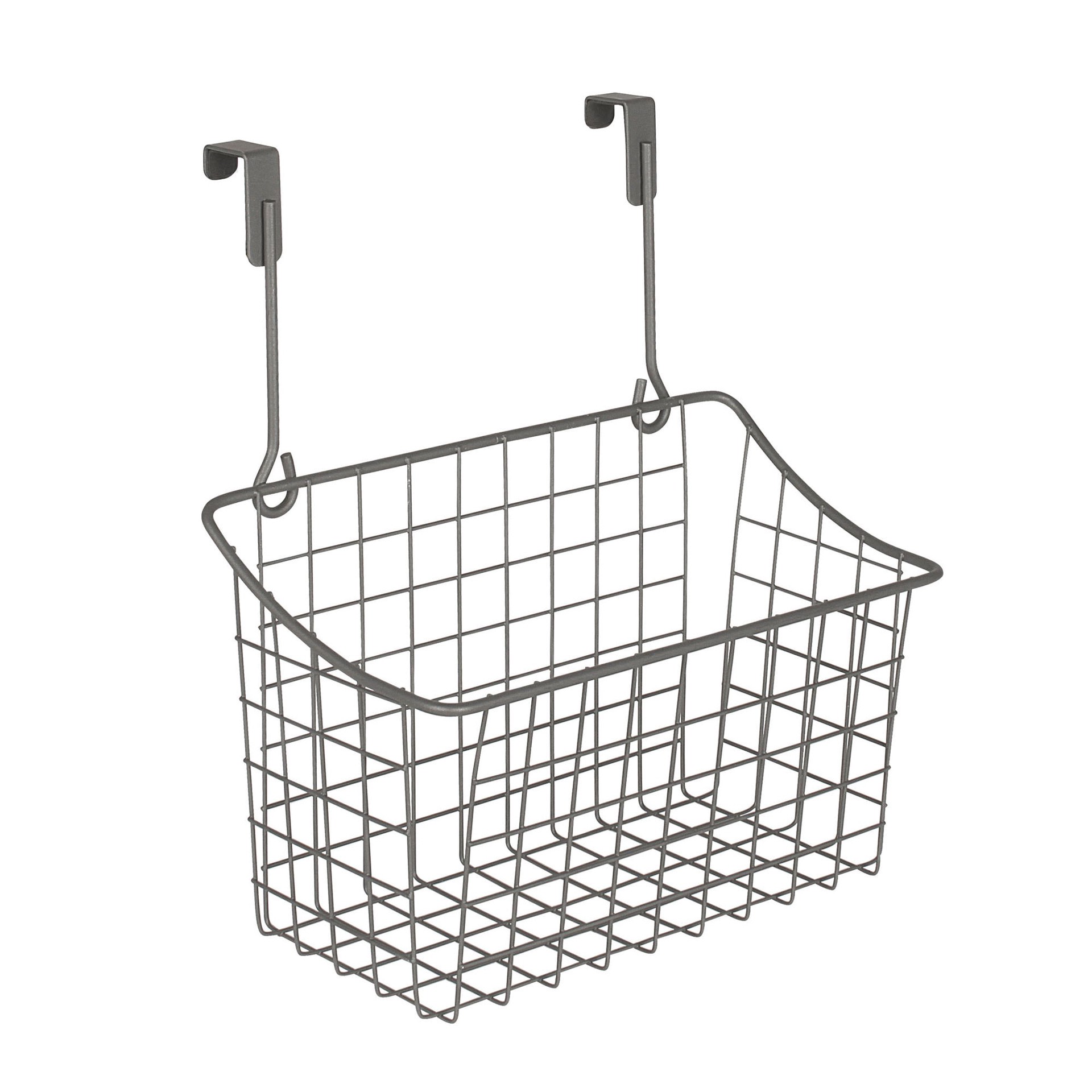 slide 5 of 6, Style Selections 8-in W x 12-in H x 10.25-in D 1 -Tier Over-the-cabinet Industrial Gray Metal Door organizer, 1 ct