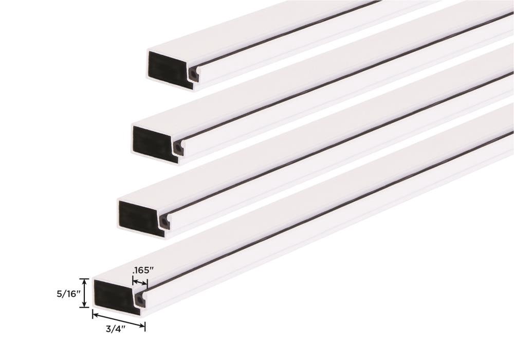 slide 5 of 6, M-D 5/16-in x 4-ft White Aluminum Replacement screen kit, 1 ct