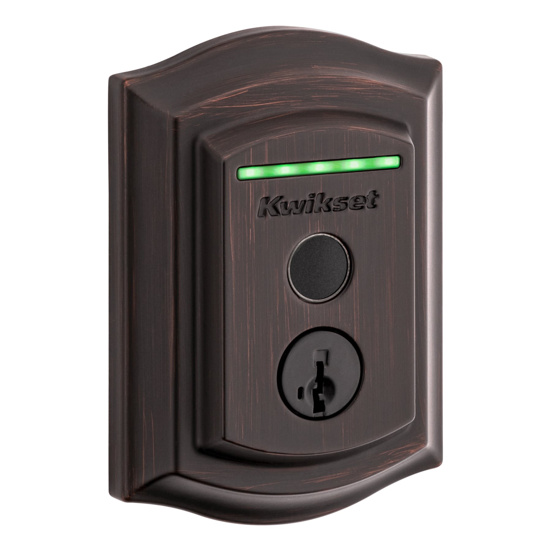 slide 6 of 6, Kwikset Halo Fingerprint Traditional Venetian Bronze Smart Wi-Fi and Touchscreen Electronic Deadbolt Lock ft. SmartKey Security, 1 ct