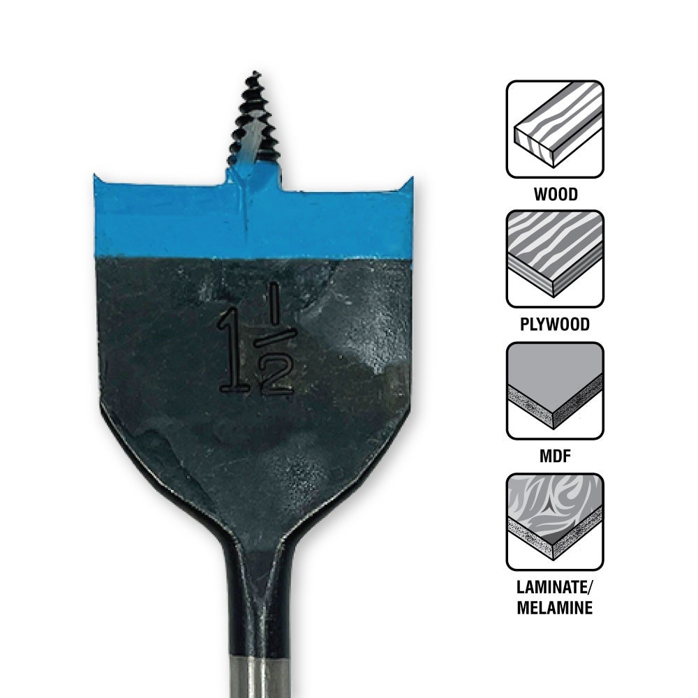 slide 3 of 6, Spyder Stinger 7/16-in x 6-in Woodboring Spade Drill Bit, 1 ct