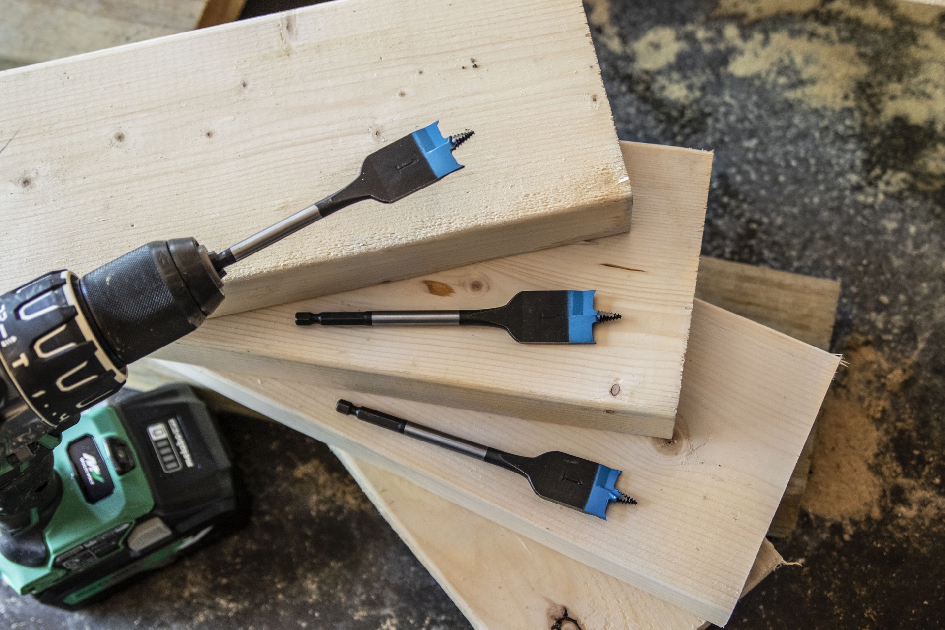 slide 6 of 6, Spyder Stinger 5/8-in x 6-in Woodboring Spade bit Drill Bit, 1 ct