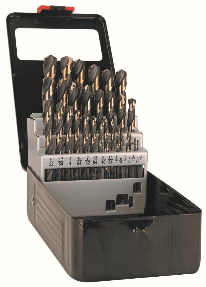 slide 1 of 3, CLE-LINE 29 -Piece Assorted x High-speed steel Self-centering Twist Drill Bit Set, 1 ct