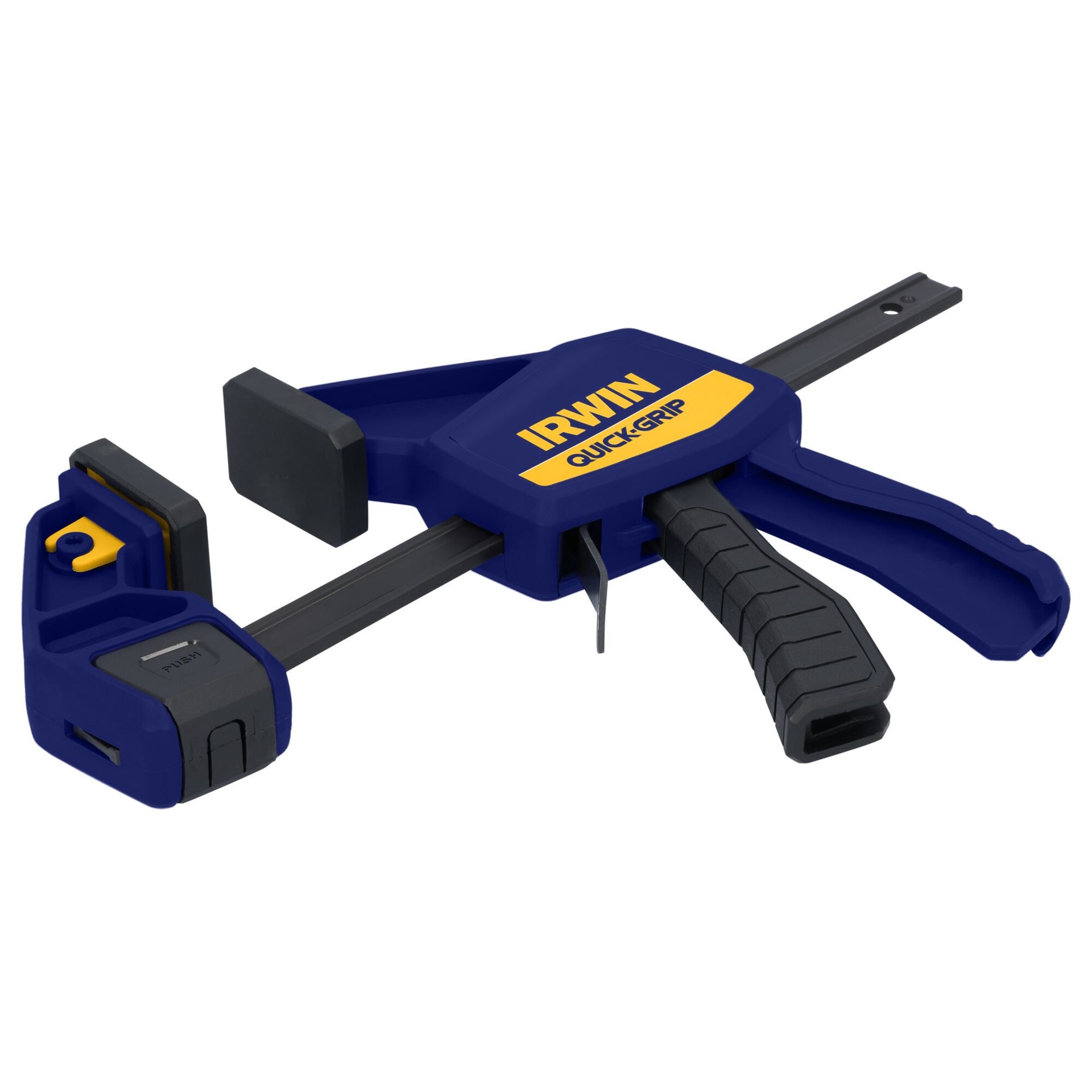 slide 3 of 6, IRWIN QUICK-GRIP 6-in Medium-Duty One Handed 300-lb Bar Clamp, 1 ct