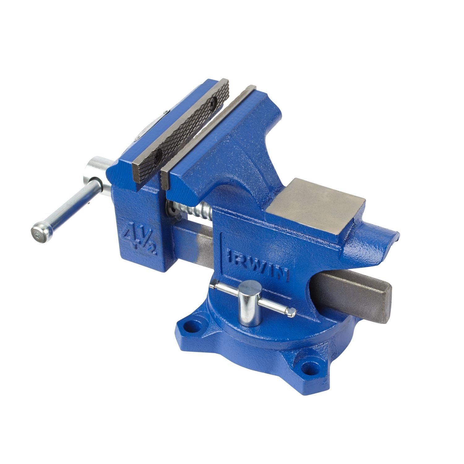 slide 2 of 6, IRWIN 4-1/2-in Cast iron Light-Duty Workshop Vise, 1 ct