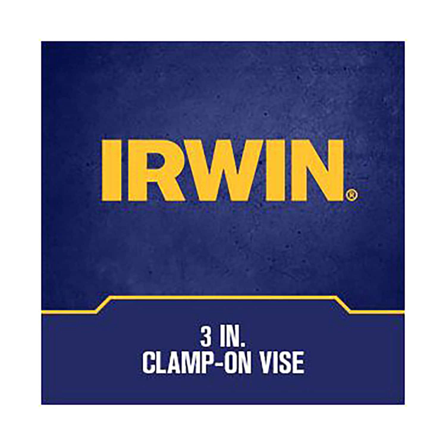 slide 5 of 6, IRWIN 3-in Cast iron Clamp-on Vise, 1 ct