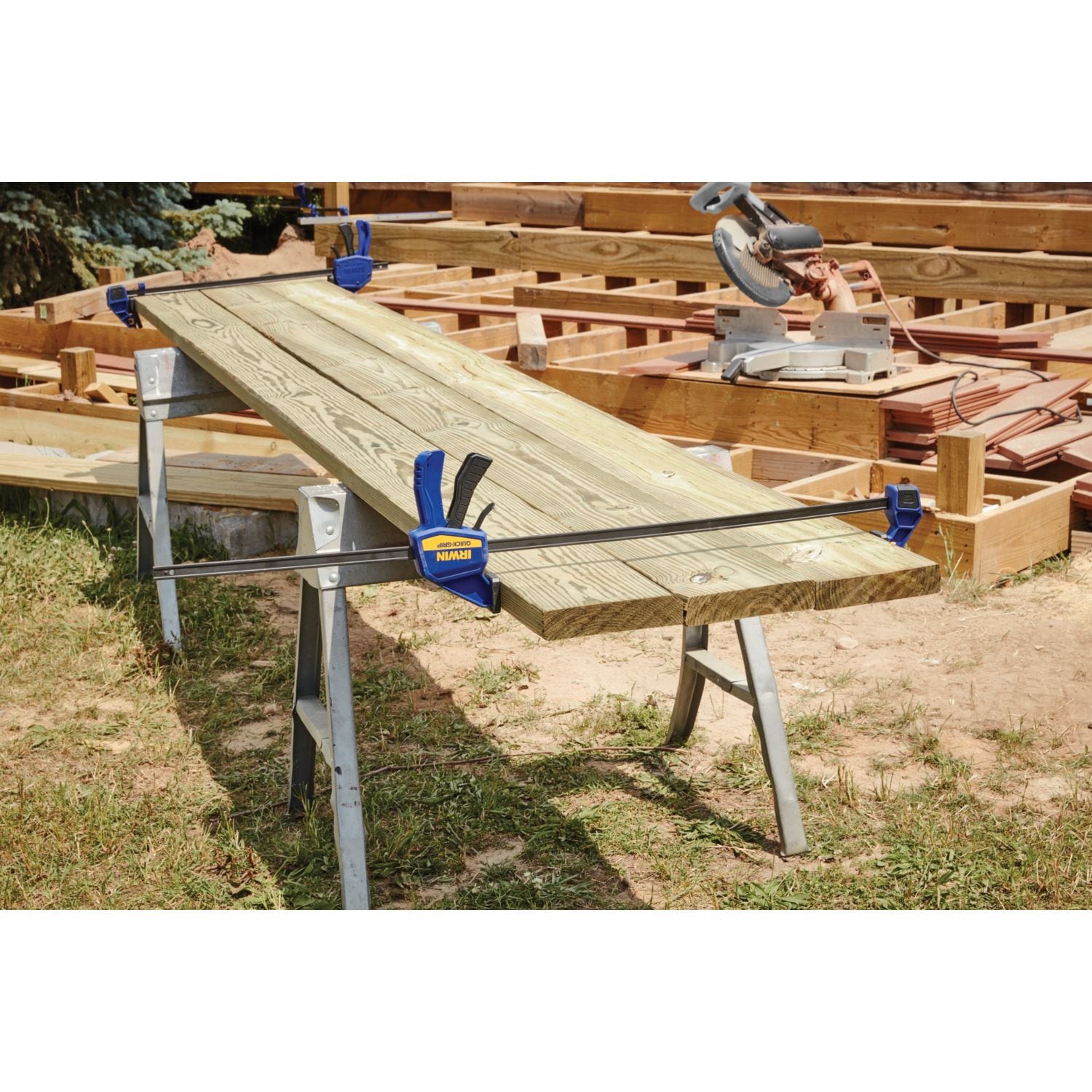 slide 5 of 6, IRWIN QUICK-GRIP 36-in Medium-Duty One Handed 300.0-lb Bar Clamp, 1 ct