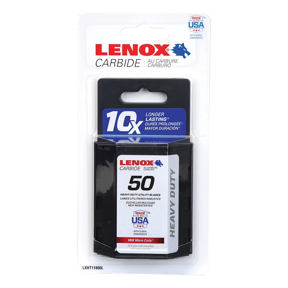 slide 4 of 6, LENOX 3/4-in Carbide Gift Utility Razor Blade 50 -Pack, 1 ct