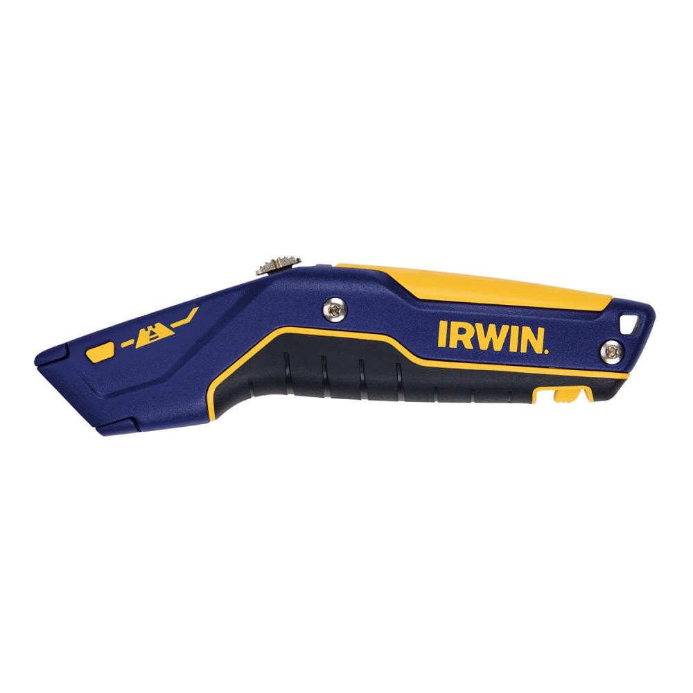 slide 1 of 6, IRWIN 3/4-in 1 -Blade Retractable Utility Knife with On Tool Blade Storage, 1 ct