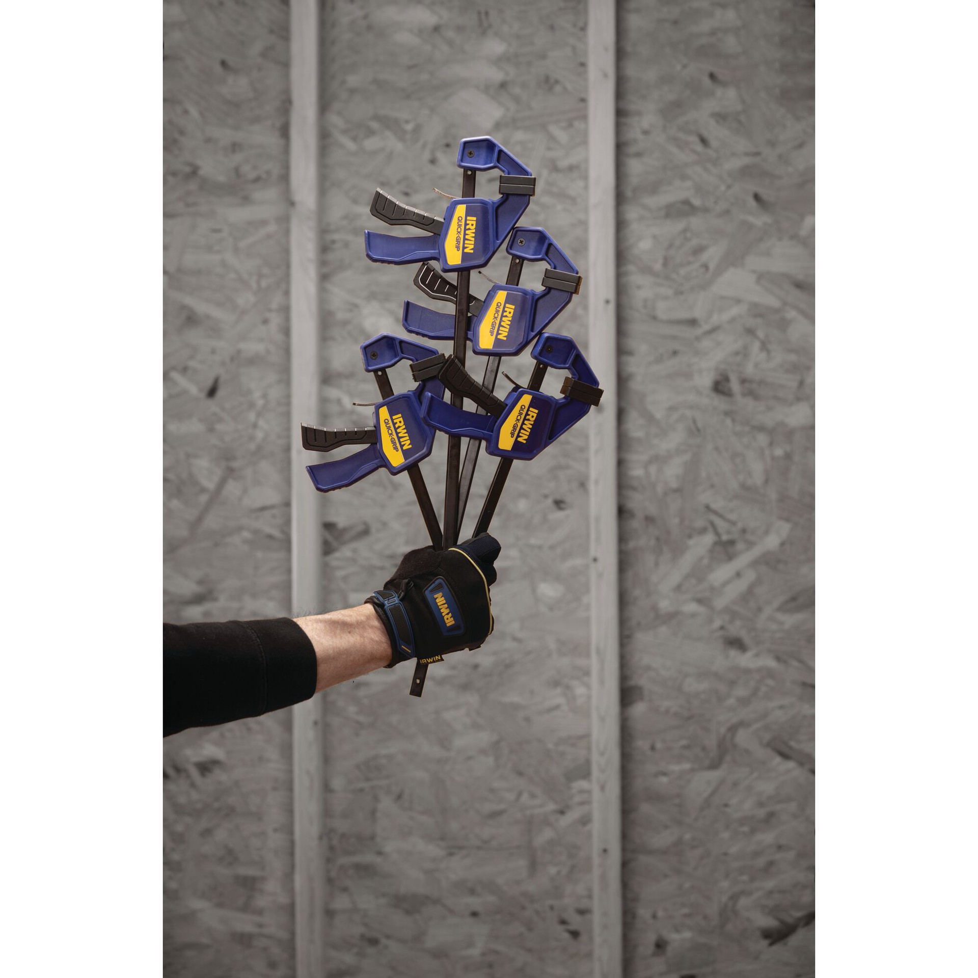 slide 5 of 6, IRWIN QUICK-GRIP 4 -Pack Assorted Mini One Handed 140-lb Bar Clamp, 1 ct