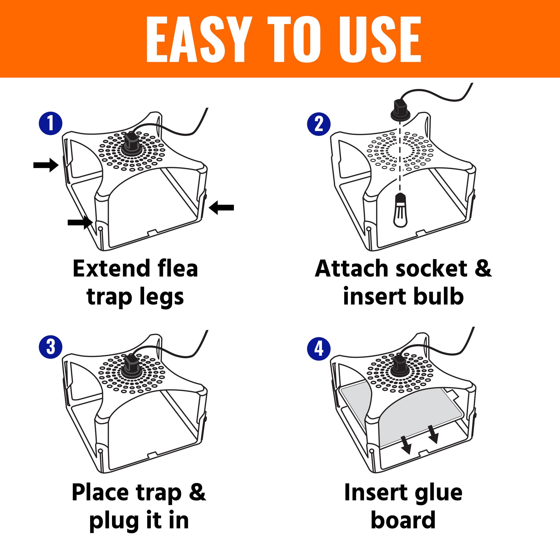slide 5 of 6, TERRO Refillable Flea Indoor Glue Device Insect Trap, 1 ct