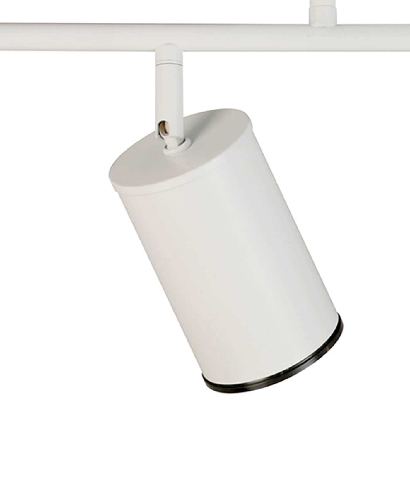 slide 3 of 6, allen + roth Mason 36-in 4 -Light White dimmable GU10 pin base Traditional Track Bar, 1 ct