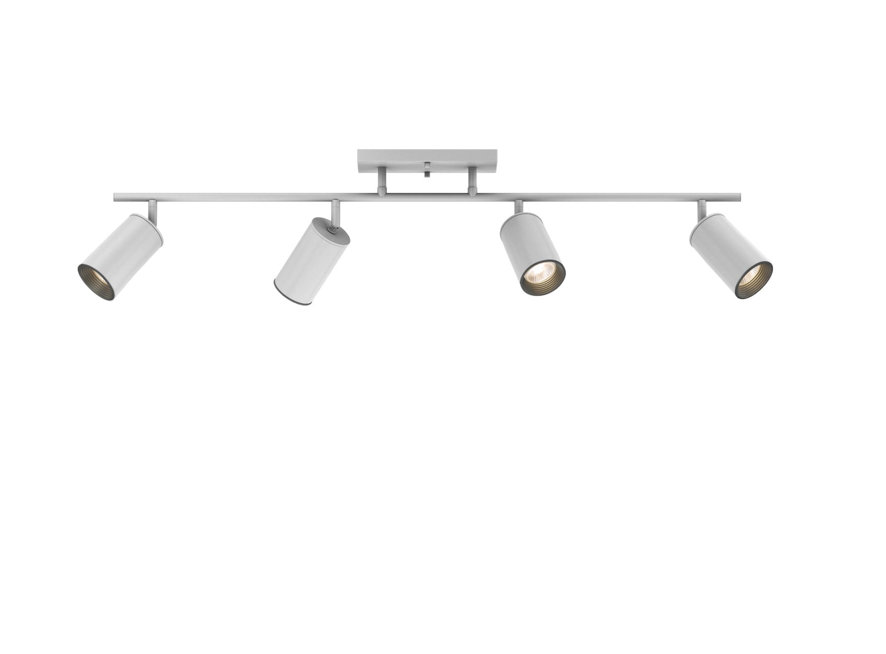 slide 1 of 6, allen + roth Mason 36-in 4 -Light White dimmable GU10 pin base Traditional Track Bar, 1 ct