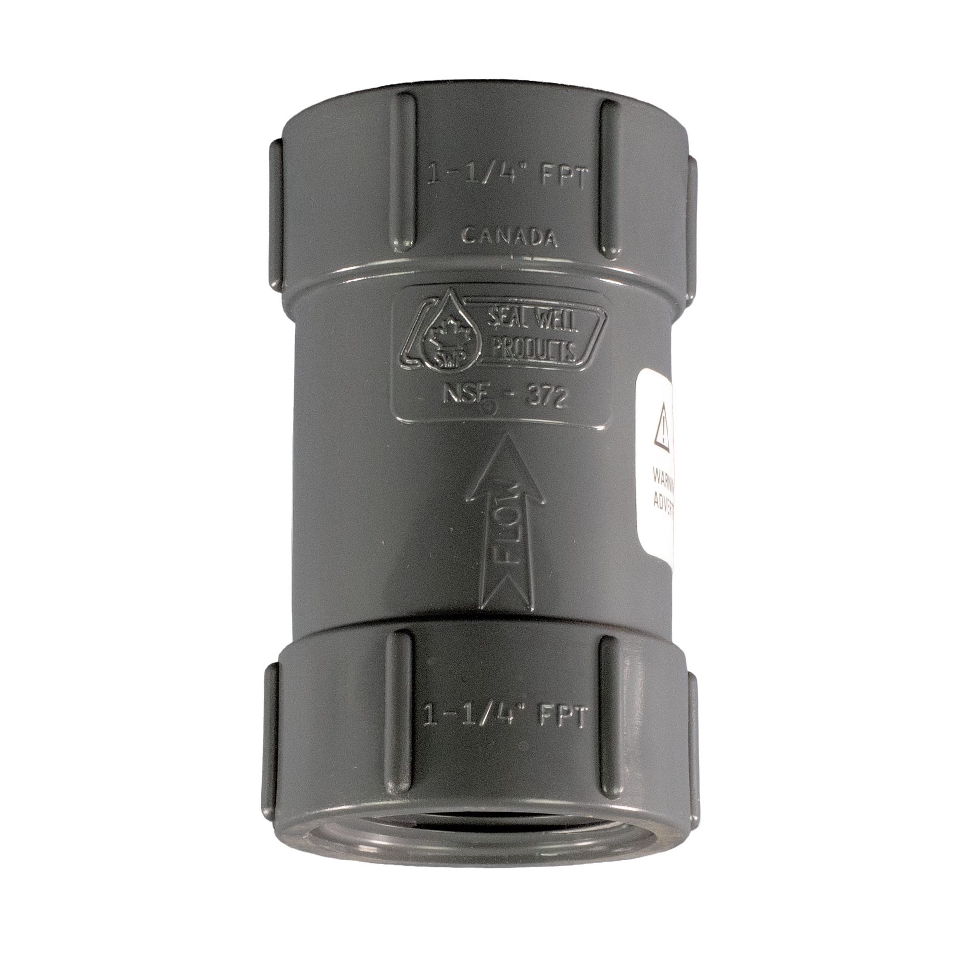 slide 5 of 6, H2OPRO 1-1/4-in PVC Check Valve, 1 ct