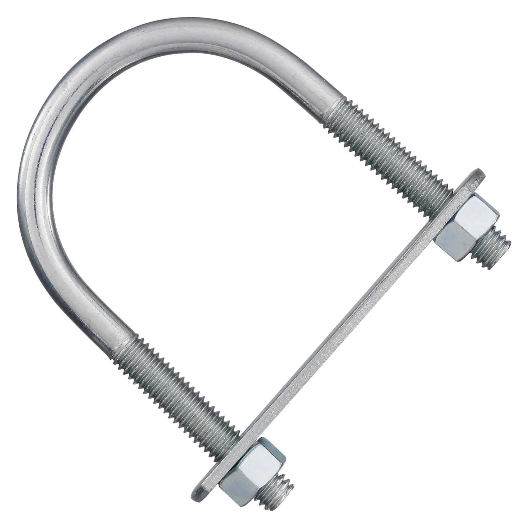slide 2 of 4, National Hardware 3/8-in x 4-in Zinc-plated Interior/Exterior Coarse Thread U-bolt, 1 ct
