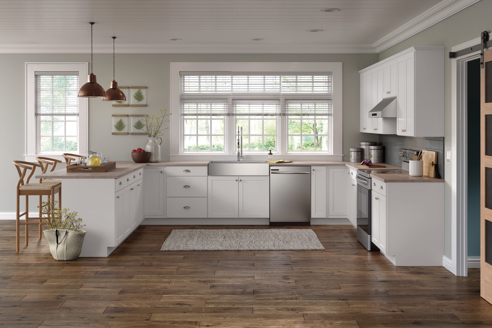 slide 4 of 6, Diamond NOW Arcadia 12-in W x 30-in H x 12-in D White Wall Fully Assembled Cabinet Recessed Panel Shaker, 1 ct