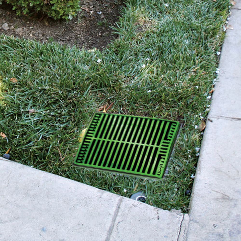 slide 2 of 3, NDS 9-in L x 9-in W x 9 inch Square Grate for 6 inch pipes and fittings Grate, 1 ct