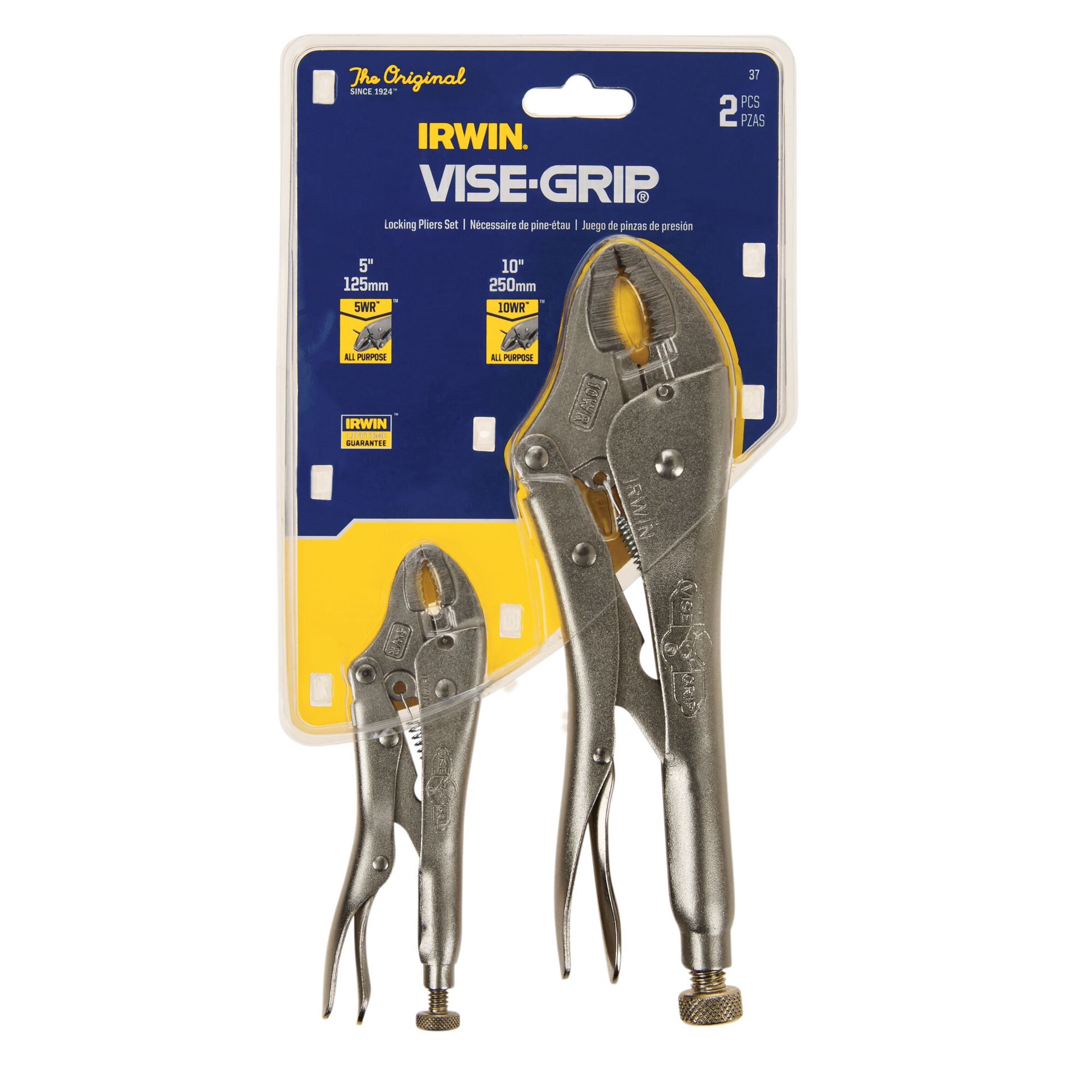 slide 2 of 6, IRWIN VISE-GRIP Original Locking plier set 2 - Pack, 1 ct