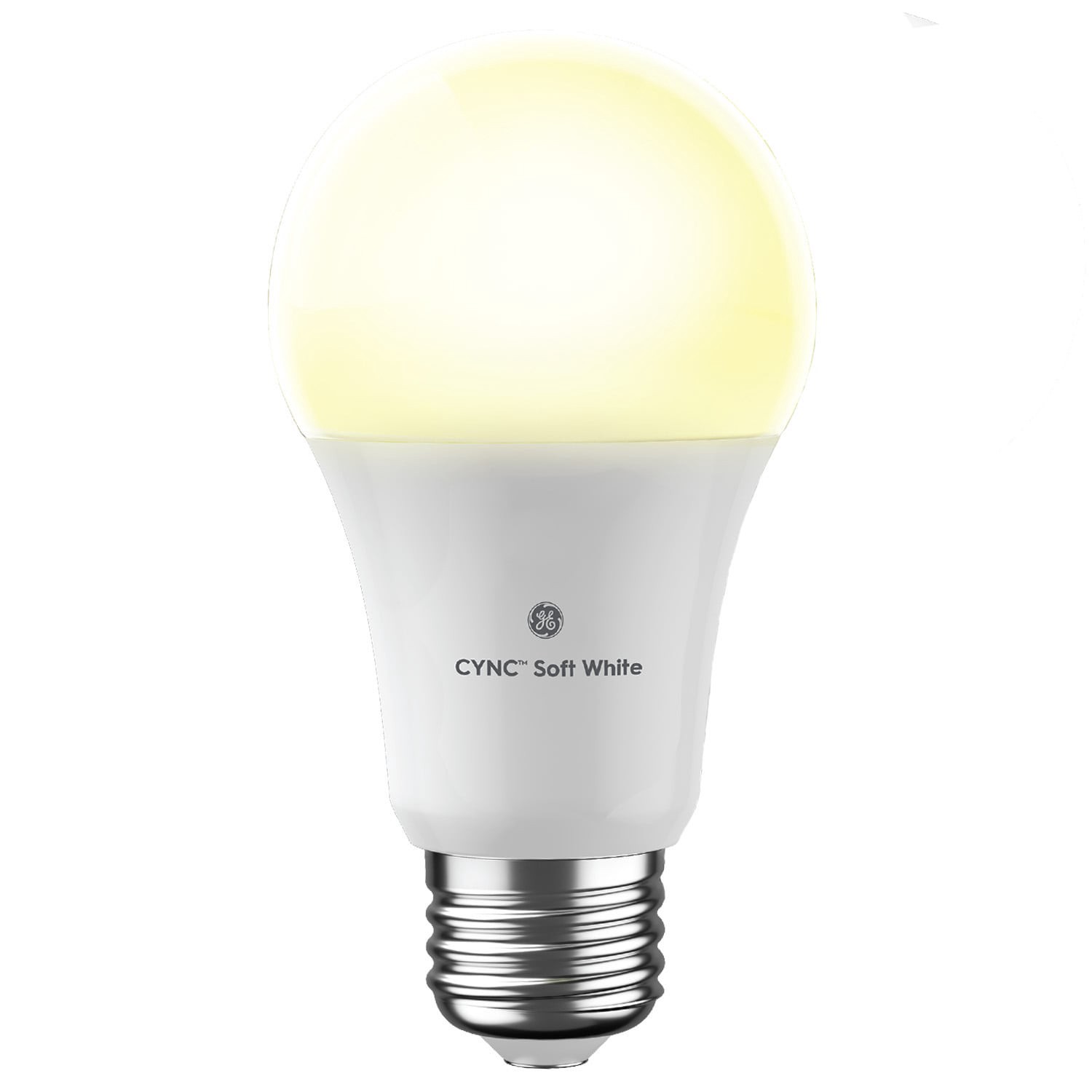 slide 3 of 6, GE Cync 60 -Watt EQ A19 Soft white Medium base (E-26) Dimmable Smart LED General purpose Light Bulb 2 -Pack, 1 ct